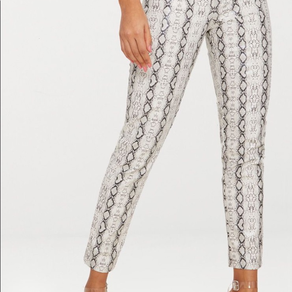 Snake Print Trouser {PrettyLittleThing Edition}. - Picture 3 of 4